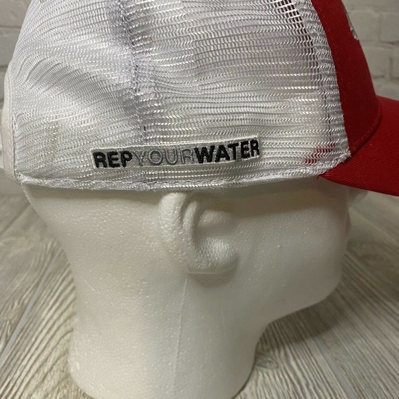 Rep Your Water Colorado Trucker Snapback Hat Mesh Adjustable Red EUC - Picture 3 of 8